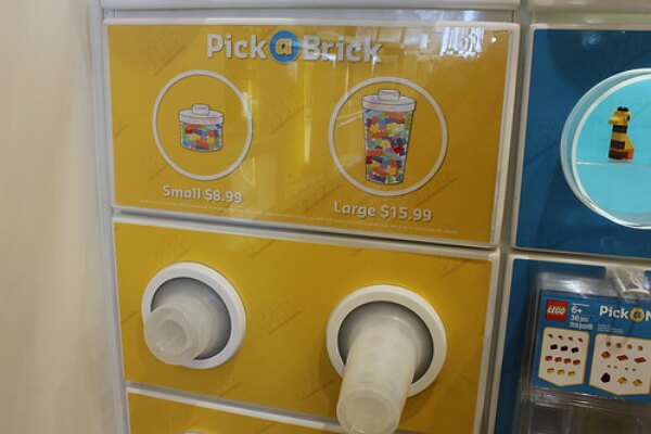 Soon in your LEGO Store Cardboard boxes to replace the plastic pots on the wall Pick a Brick HOTH BRICKS
